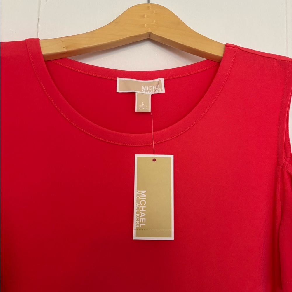 Michael Kors Red Sleeveless Tank Top